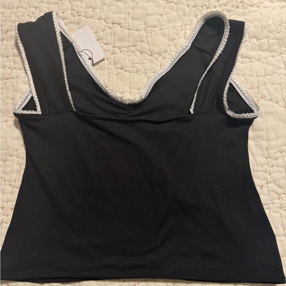 SOLD NWT Bit by Angie Off Shoulder Baby Tee XL - Picture 3 of 4